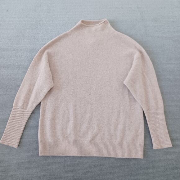 Aritzia Sweater Women S Beige The Group Format Luxe Cashmere Turtleneck Minimal - Picture 1 of 7